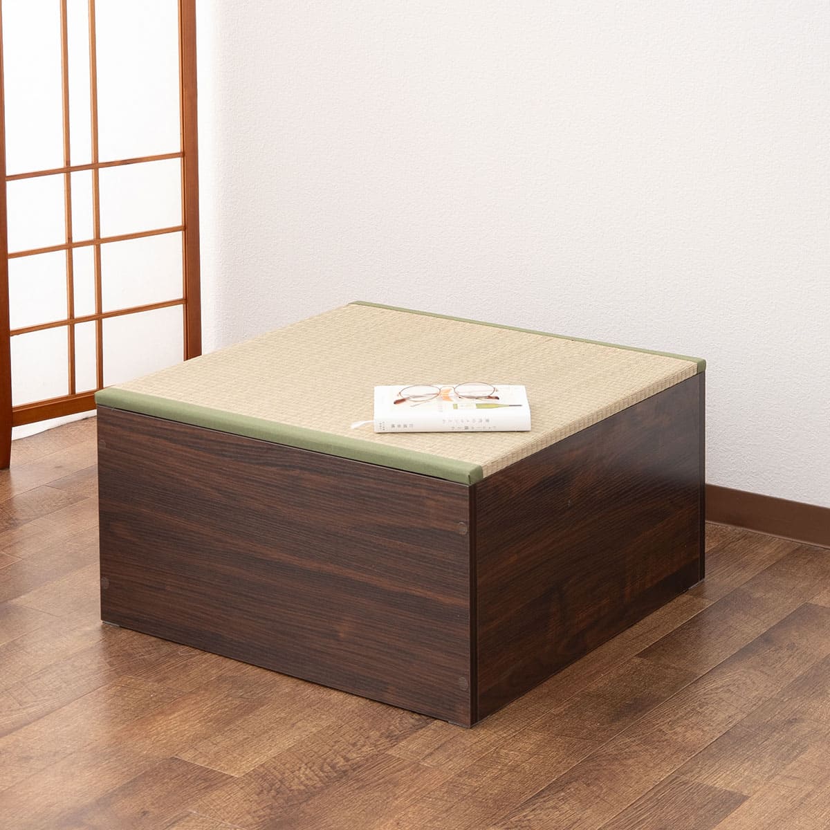 大容量 畳ユニット 幅60cm 幅120cm 長方形 正方形 天然い草 桐すのこ 畳収納ユニット ユニット畳 小上がり 高床式 置き畳 畳収納 スツール ボックス ベッド japandi 立川ショールーム体験可