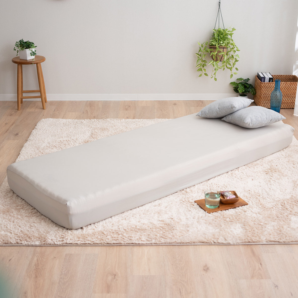 ウルトラストレッチ フィットシーツ コンパクトショート コンパクトマットレス専用 幅65cm マットレスカバー 替えカバー 洗い替え 抗菌 防臭 冷感 ひんやり クール 伸びる ズレにくい ごろ寝