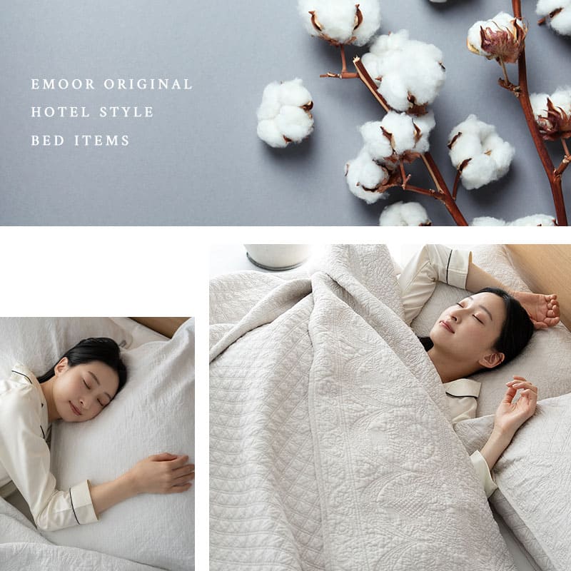 ベッドスプレッド ベッドカバー マルチカバー ソファカバー ケット コットン100%生地 つなぎ目なし ホテルスタイル ホテルライク 汚れ防止