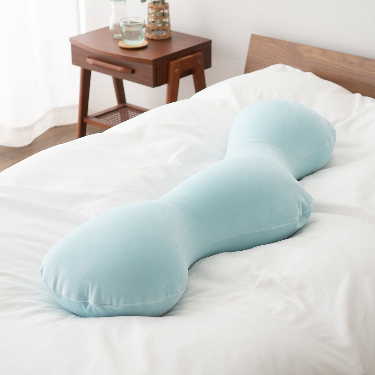 抱き枕 ボディピロー 日本製 ビーズ 枕 まくら クッション もっちり 横向き寝 シムズ 敬老の日 母の日 父の日 誕生日 ギフト プレゼント 実用的 ショールーム体験可