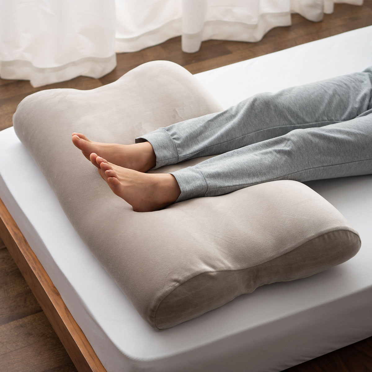 マシュマロ フットピロー 足枕 ビーズ 一番人気 ゆったり リラックス あしまくら 敬老の日 母の日 父の日 ギフト プレゼント 実用的 ショールーム体験可