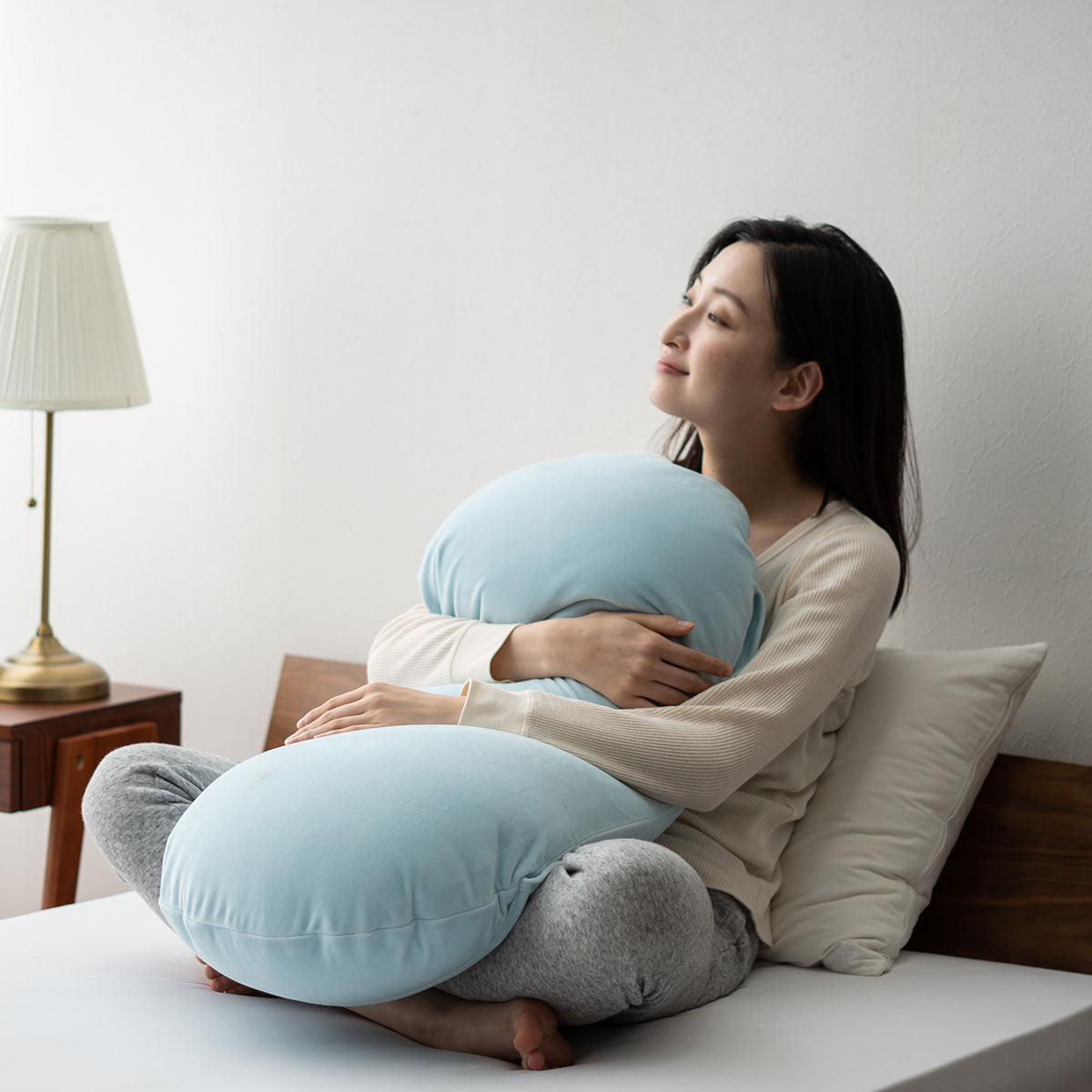 マシュマロ フィットピロー 枕カバー付き 高さ調整可能 もちもち触感 仰向け寝 大きめまくら