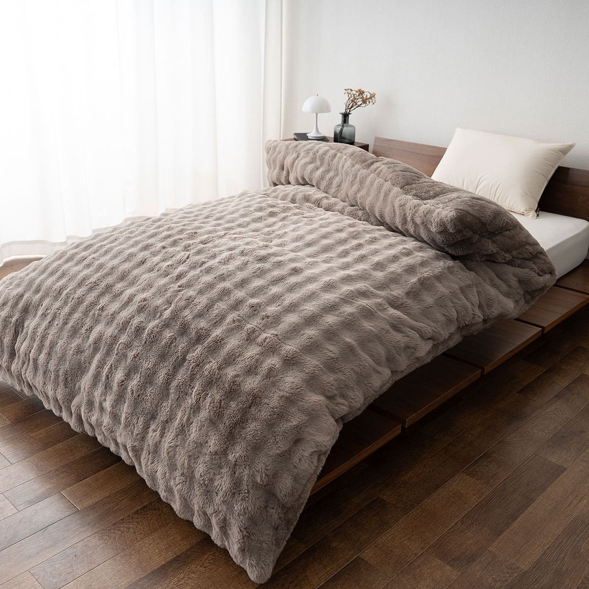 ウルトラ極暖 カバーにもなる6層毛布 ふわふわタイプ シングルサイズ ラビットファー 抗菌防臭 吸湿発熱 極暖 +4℃