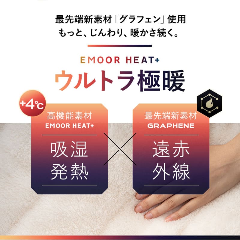 ウルトラ極暖 カバーにもなる6層毛布 シングルサイズ 抗菌防臭 吸湿発熱 極暖 +4℃