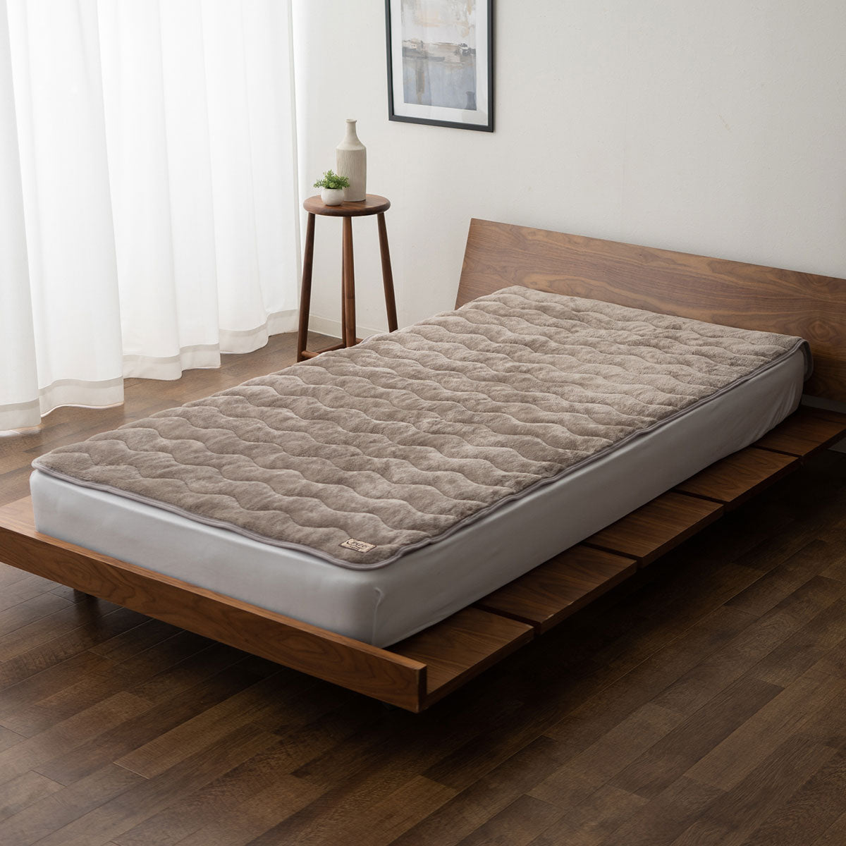 敷きパッド ベッドパッド パッドシーツ マットレスカバー 布団カバー 極暖 +4℃ 吸湿発熱 あったか 秋 冬 防寒対策 寒さ対策 冷え対策