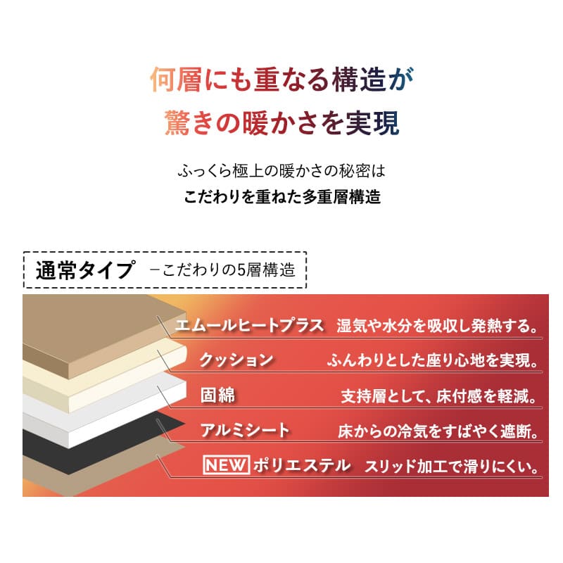 ラグ ラグマット 190×240cm カーペット 絨毯 敷きパッド 極暖 +4℃ 吸湿発熱 あったか 秋 冬 防寒対策 寒さ対策 冷え対策 長方形 約3畳 大判 大きい