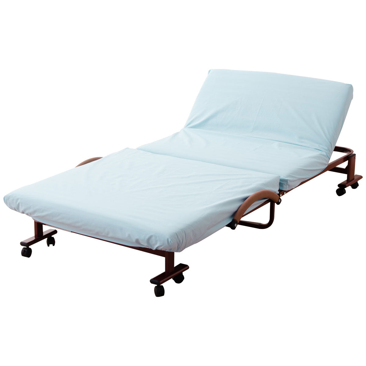 【ベッド同時購入で送料無料】 20色展開日本製ベッドシーツ 折りたたみベッド『メホール』/セミダブルサイズ専用