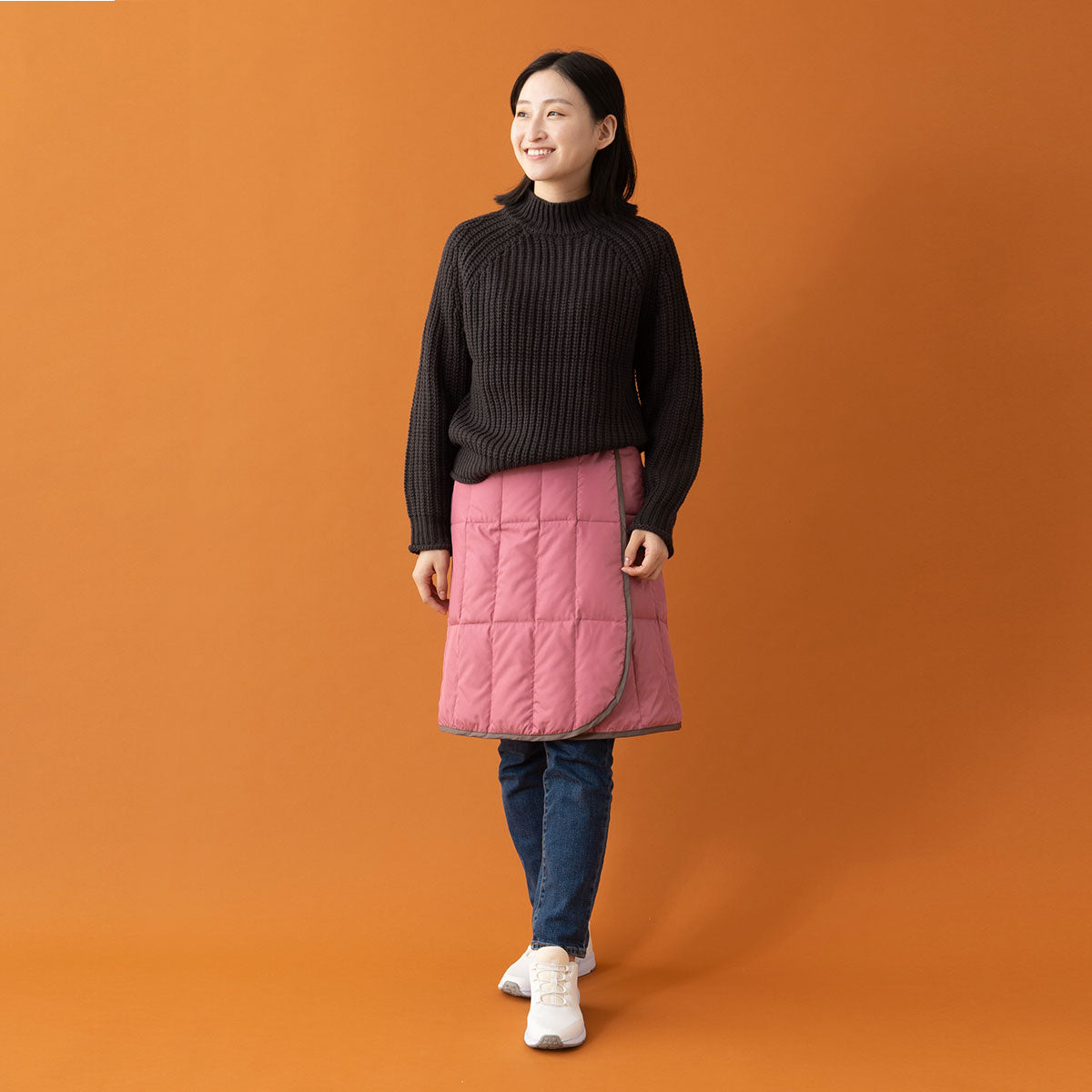 巻きスカート ラップスカート ひざ掛け 洗濯機丸洗いOK 軽量 発熱 あったか 羽毛 ダウン ギフト プレゼント