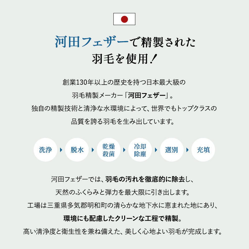 肌掛け布団 羽毛布団 リサイクル羽毛 再生羽毛 清潔 軽量 高品質 掛け布団 ダウンケット 収納ケース付き ループ付き 冷え エアコン 冷房 クーラー 春~秋 リサイクルダウン リサイクルフェザー 河田フェザー