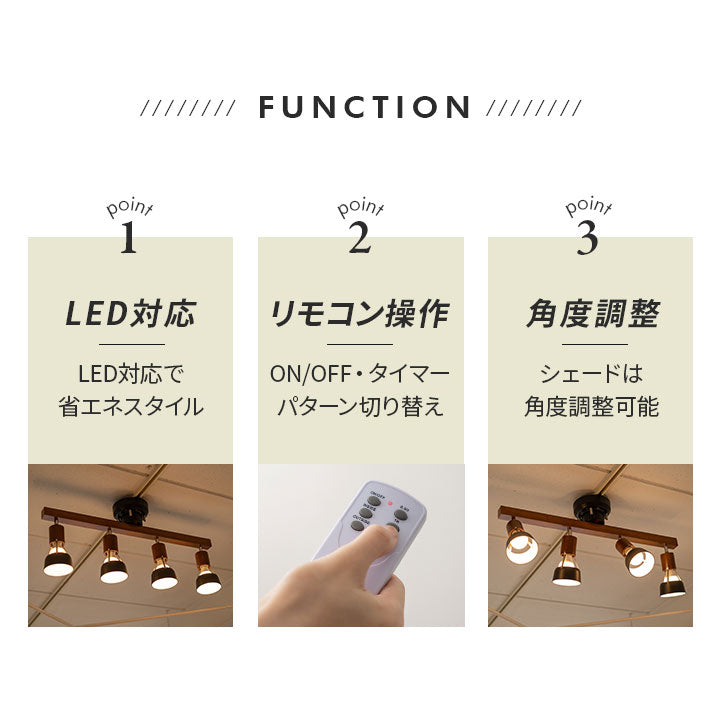 シーリングライト Type.A 【ナチュラルテイスト】 スポットライト