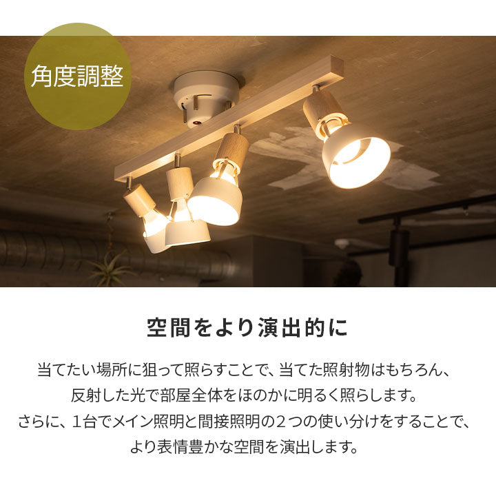 シーリングライト Type.A 【ナチュラルテイスト】 スポットライト