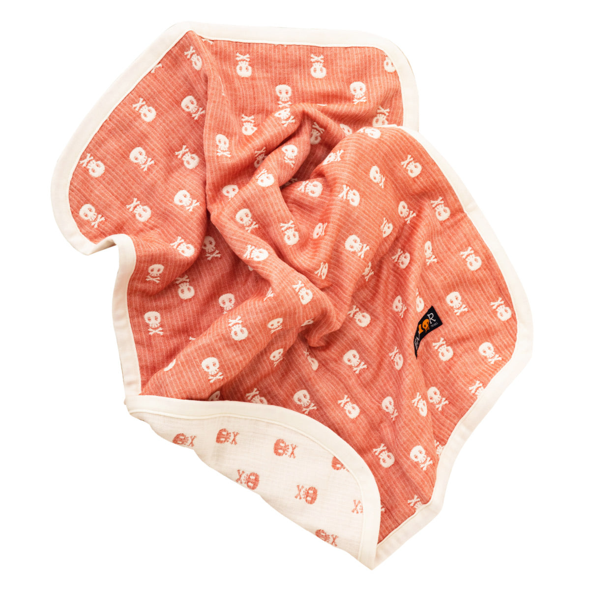 ガーゼケット ベビー サイズ 90×120cm ハーフ マトリョーシカ柄 スカル柄 日本製 綿100% 6重織 ガーゼ 丸洗い