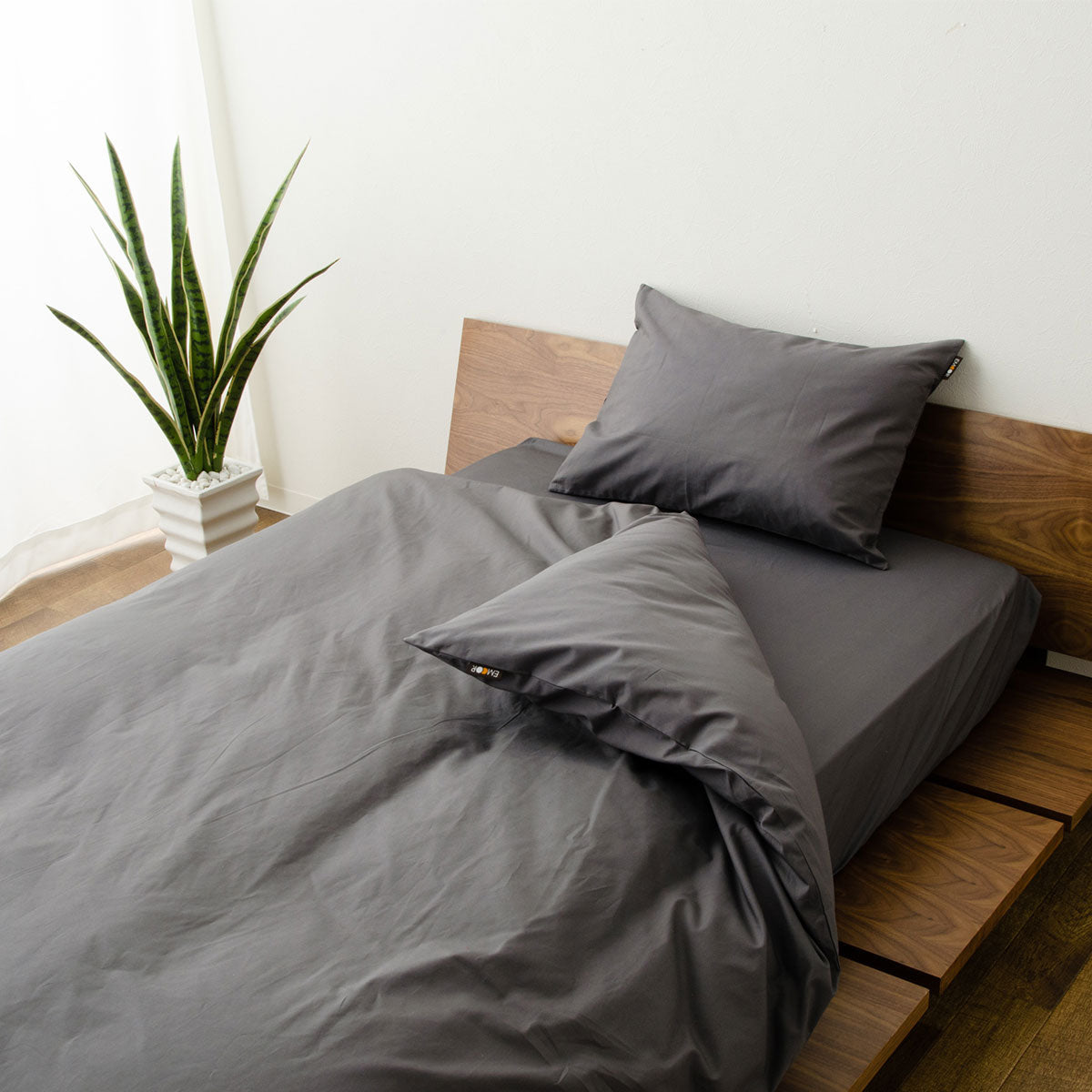 布団カバー 4点セット キングサイズ ベッド用 日本製 綿100% 抗菌・防臭・防ダニ (掛け布団カバー・ボックスシーツ・ピロケース×2)