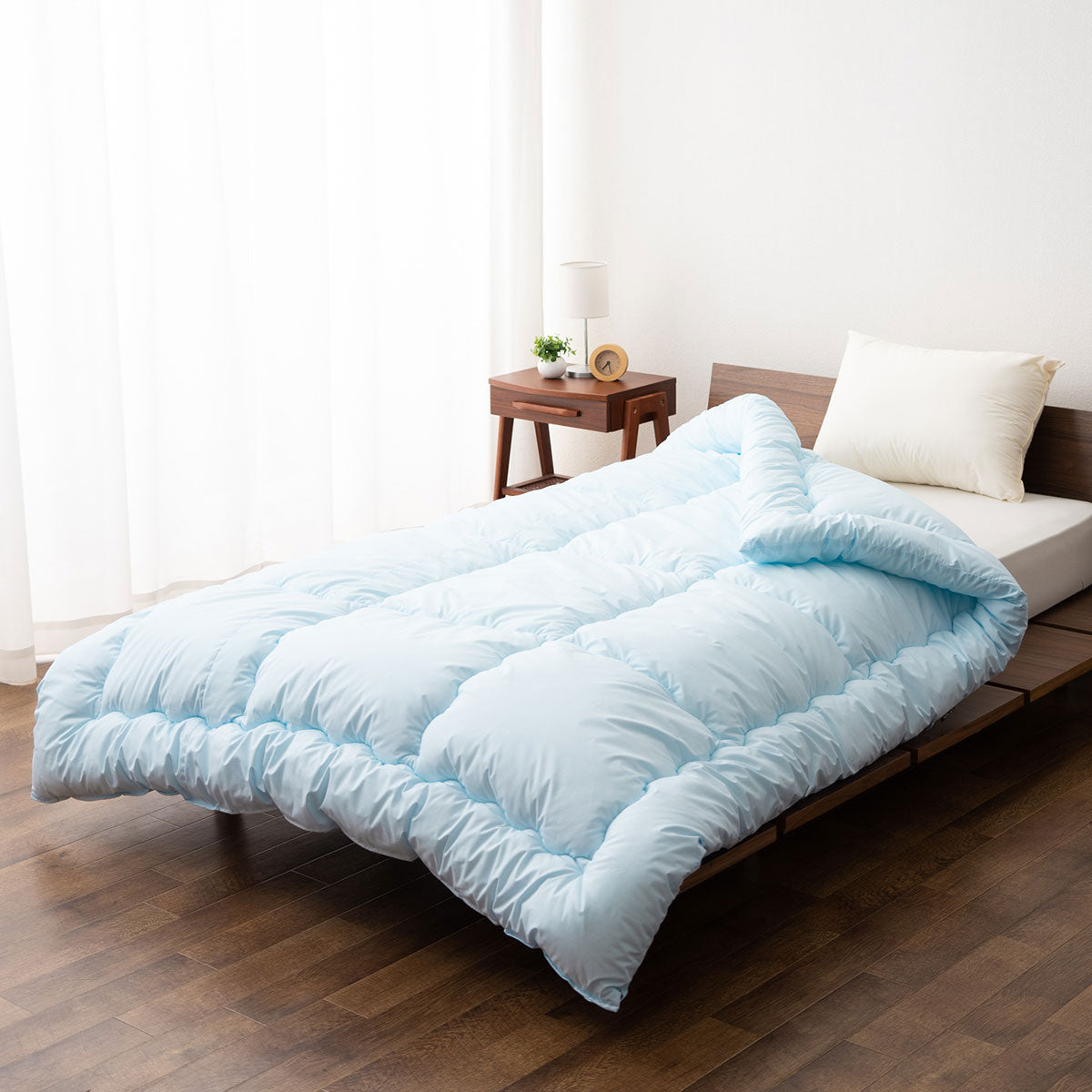 掛け布団 セミダブルサイズ 日本製 わた入り