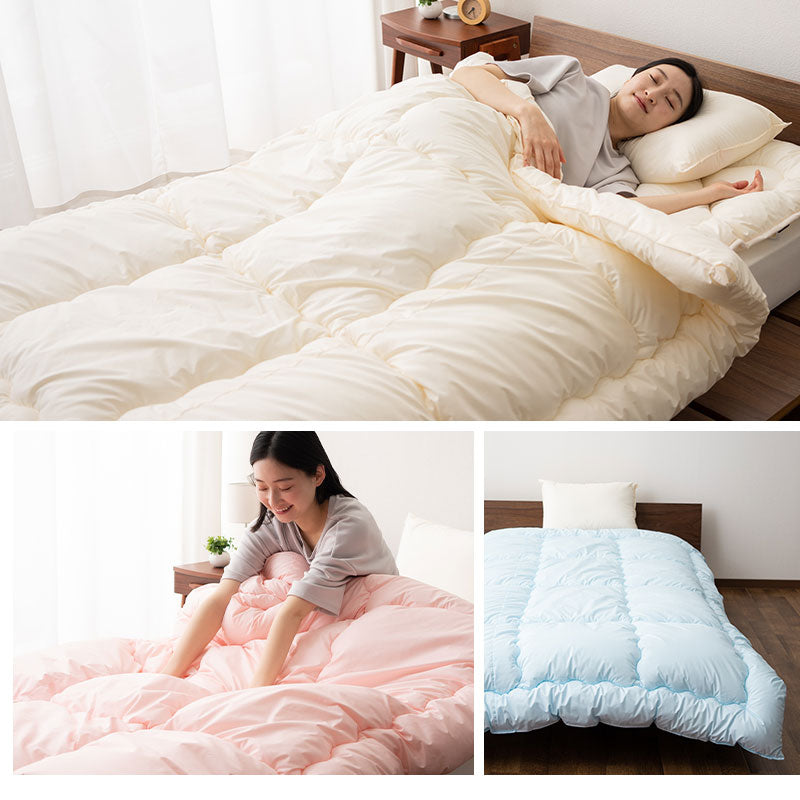 掛け布団 セミダブルサイズ 日本製 わた入り