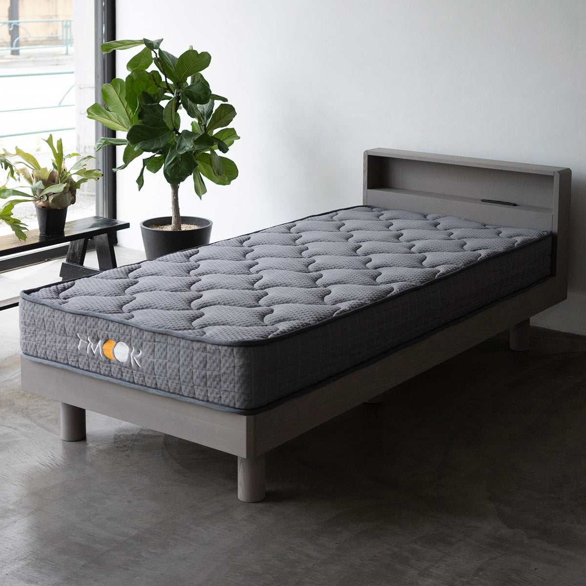 居間になる畳ベッド 選べるマットレス 2点セット( #101 ジャストフレーム キャビネットタイプ ) ダブル