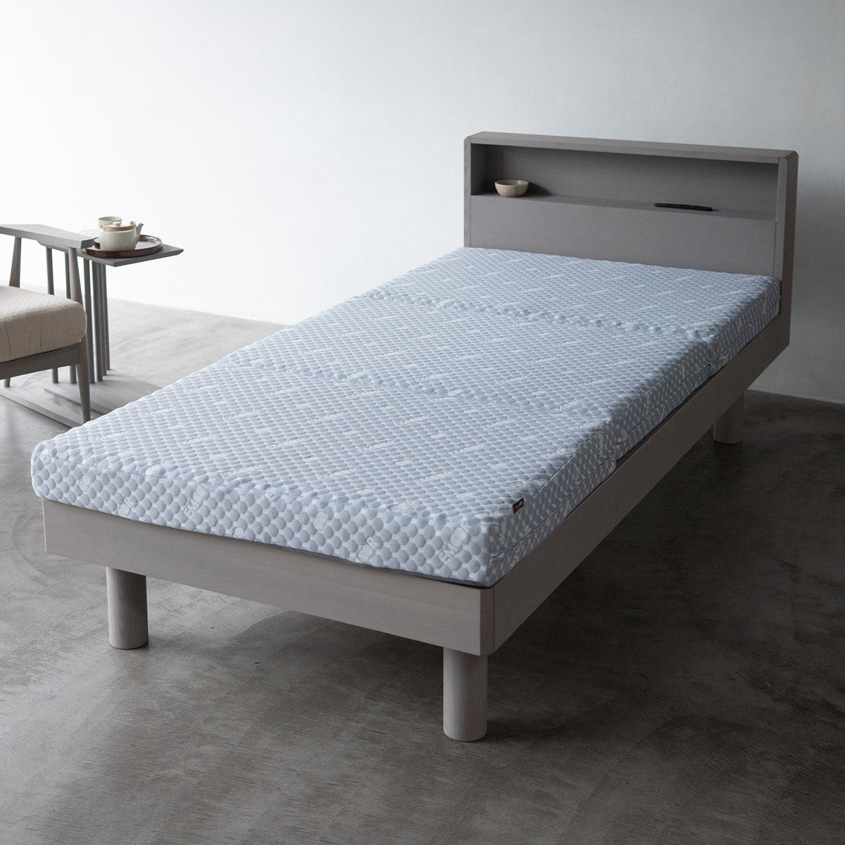 居間になる畳ベッド 選べるマットレス 2点セット ( #101 ジャストフレーム キャビネットタイプ ) シングル