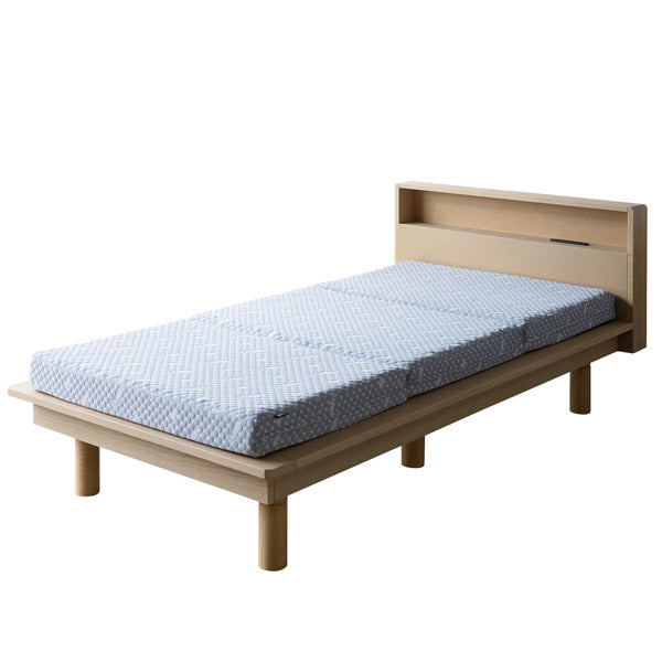 居間になる畳ベッド 選べるマットレス 2点セット( #102 ステージフレーム キャビネットタイプ ) セミダブル