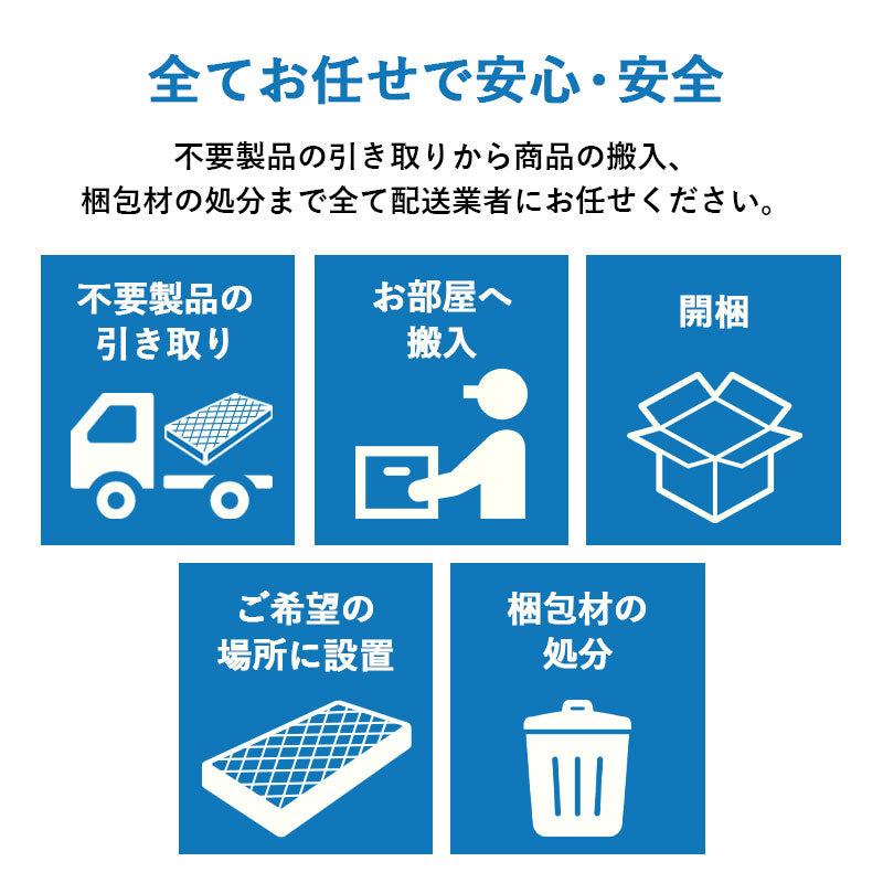 【引き取り&開梱設置サービス】マットレスSS/S専用