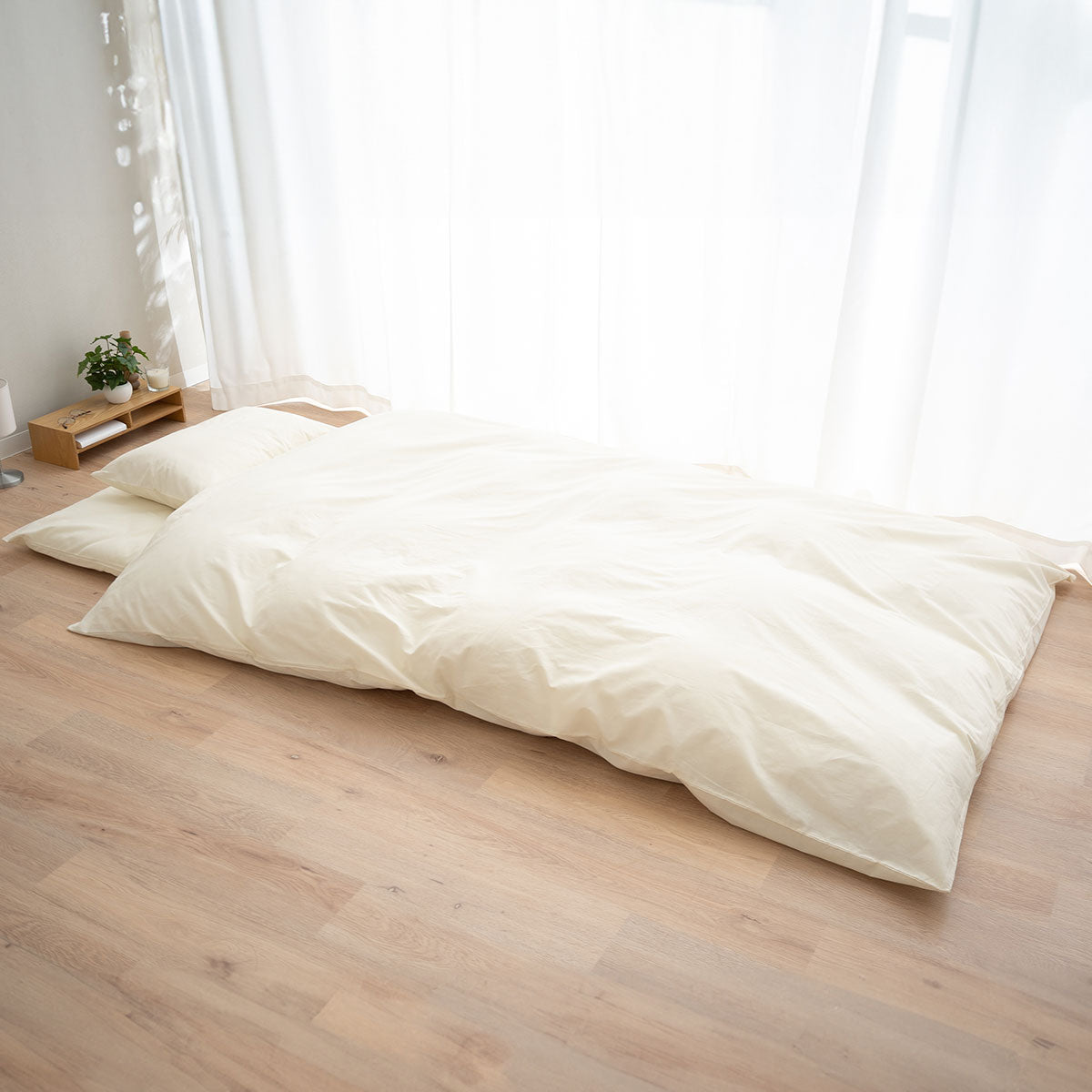 布団カバー 3点セット シングルサイズ 和布団用 日本製 綿100% 無地 (掛け布団カバー・敷き布団カバー・ピロケース)