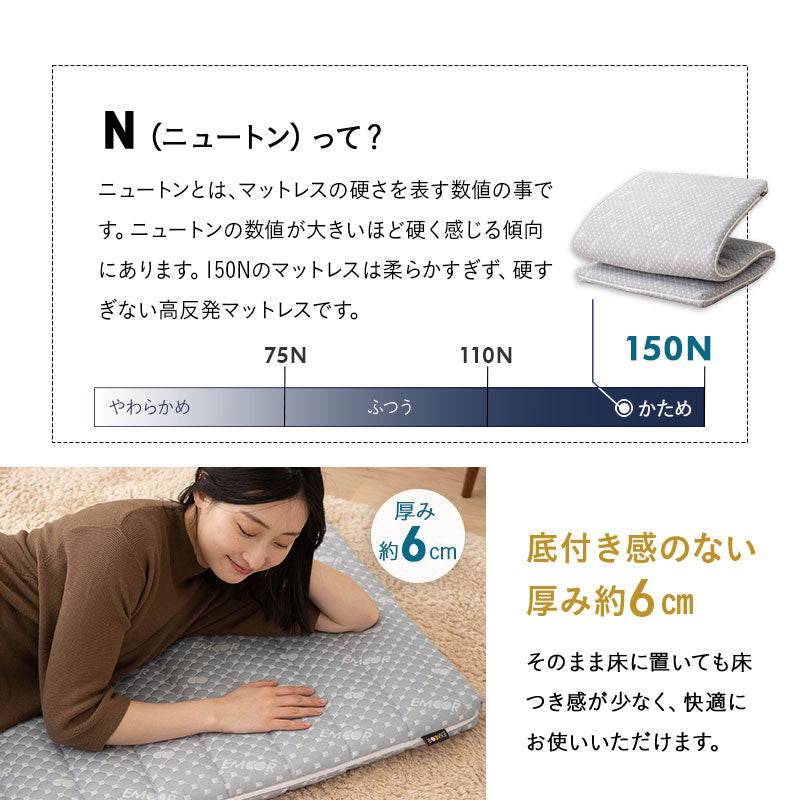 布団マットレス2 コンパクトショートサイズ 幅65cm 折りたたみ 敷き布団 マットレス コンパクト キッズ ごろ寝 マットレス