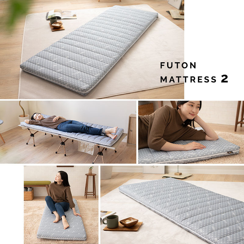 布団マットレス2 コンパクトショートサイズ 幅65cm 折りたたみ 敷き布団 マットレス コンパクト キッズ ごろ寝 マットレス
