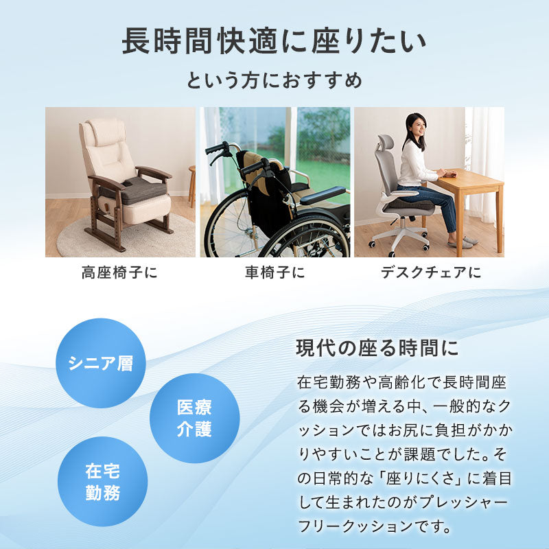 骨盤クッション 姿勢矯正 骨盤サポート 骨盤ケア 低反発クッション チェアクッション 椅子用クッション 背筋 骨盤 坐骨 腰 お尻 猫背 腰痛 高座椅子 車椅子 介護 デスクワーク