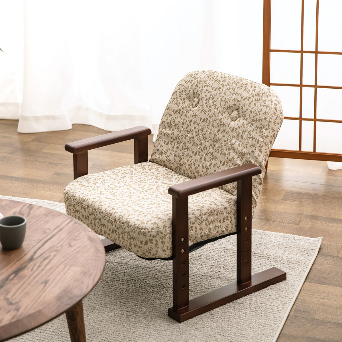 コンパクト 高座椅子 「こころ」 すぐに使える完成品 リクライニングチェア 法事椅子 父の日 敬老の日 母の日 ギフト 誕生日 プレゼント