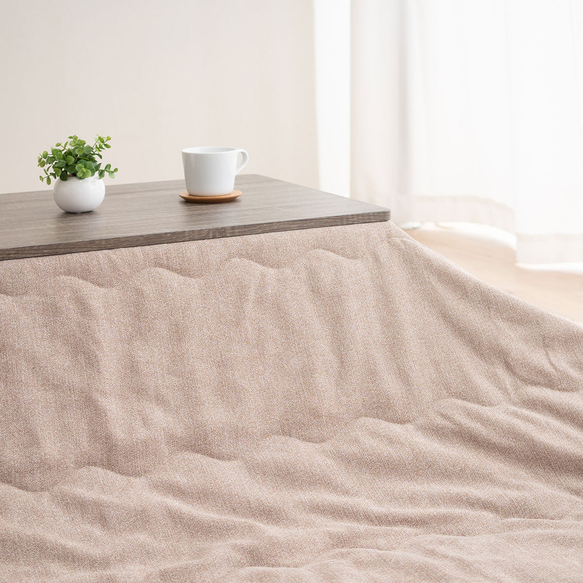 こたつテーブル+こたつ掛け布団 セット 長方形 120cm