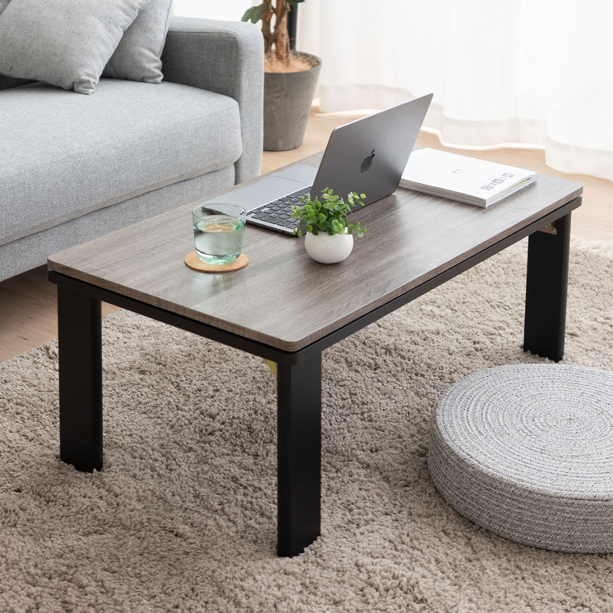 こたつテーブル+こたつ掛け布団 セット 長方形 120cm