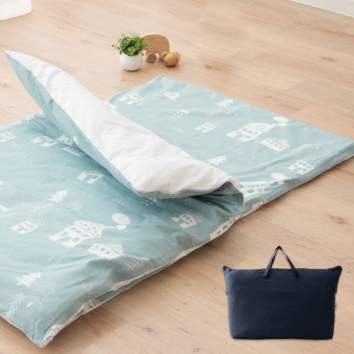 洗える お昼寝布団セット5点セット 撥水バック付き 70×120cm 洗濯機OK 丸洗い ベビー布団 掛け布団 敷き布団 掛けカバー 敷きカバー 専用バッグ お昼寝布団セット ベビー布団セット キッズ 子供 保育園 幼稚園 入園 出産祝い