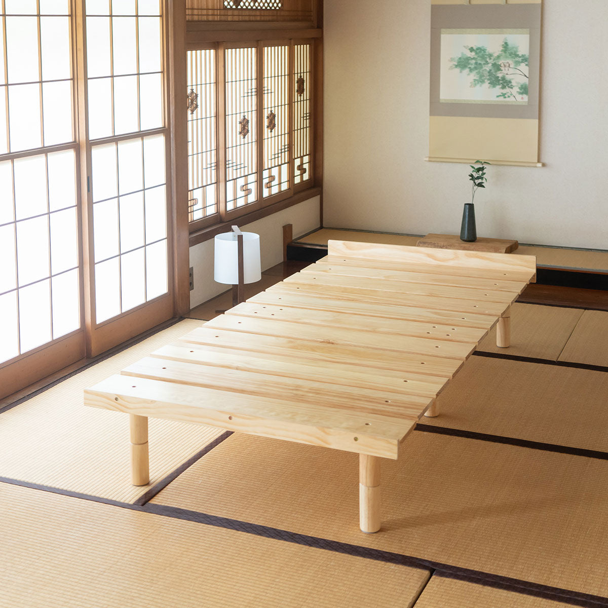 OSMOS (オスモス) 高さが変えられる 天然木 すのこ ベッド 選べる4サイズ 3段階高さ調節可能 スノコ 調湿 高通気 湿気対策 カビ対策 ショールーム体験可