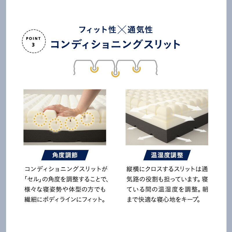 コンパクトサイズの すのこベッド 3つ折りマットレス 2点セット セミシングルショート 幅80cm 奥行き185cm