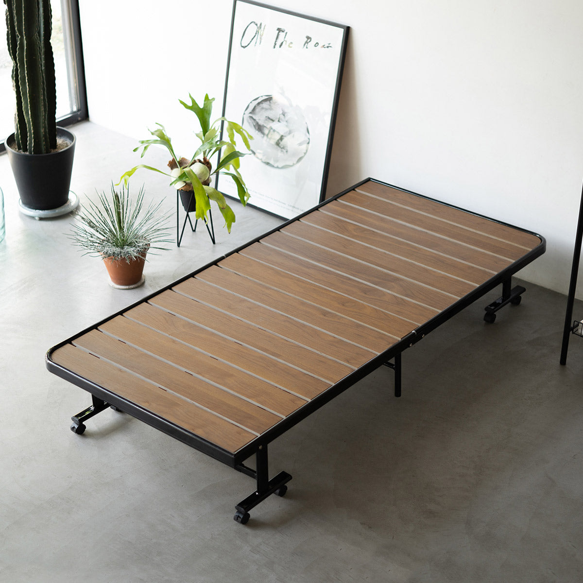 メホール 折りたたみ すのこベッド ロータイプ 組立不要 除湿 湿気対策 カビ対策 立川ショールーム体験可