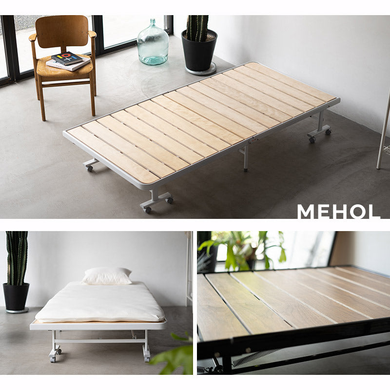 メホール 折りたたみ すのこベッド ロータイプ 組立不要 除湿 湿気対策 カビ対策 立川ショールーム体験可