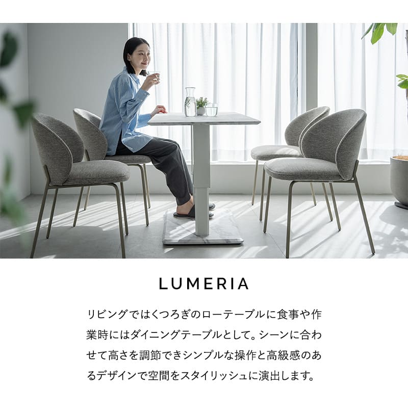 リフティングテーブル センターテーブル 幅120cm ガス圧昇降式 高さ調節可能 昇降式テーブル ダイニングテーブル  昇降式デスク 大理石調 木目調 二本脚 テーブル デスク 食事 仕事 リビング ダイニング