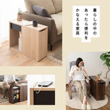 サイドラック 幅23cm キャスター付き 2段 大容量 サイドワゴン 収納ワゴン チェスト サイドテーブル ミニテーブル 収納棚 ストッカー ベッドサイド ソファサイド デスクサイド リビング収納 収納家具