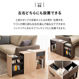 サイドラック 幅23cm キャスター付き 2段 大容量 サイドワゴン 収納ワゴン チェスト サイドテーブル ミニテーブル 収納棚 ストッカー ベッドサイド ソファサイド デスクサイド リビング収納 収納家具