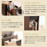 サイドラック 幅23cm キャスター付き 2段 大容量 サイドワゴン 収納ワゴン チェスト サイドテーブル ミニテーブル 収納棚 ストッカー ベッドサイド ソファサイド デスクサイド リビング収納 収納家具