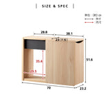 サイドラック 幅23cm キャスター付き 2段 大容量 サイドワゴン 収納ワゴン チェスト サイドテーブル ミニテーブル 収納棚 ストッカー ベッドサイド ソファサイド デスクサイド リビング収納 収納家具