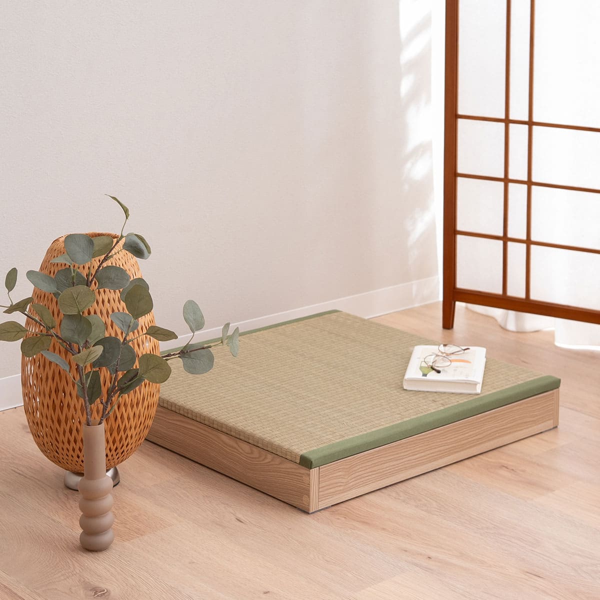 大容量 畳ユニット 幅60cm 幅120cm 長方形 正方形 天然い草 桐すのこ 畳収納ユニット ユニット畳 小上がり 高床式 置き畳 畳収納 スツール ボックス ベッド japandi 立川ショールーム体験可