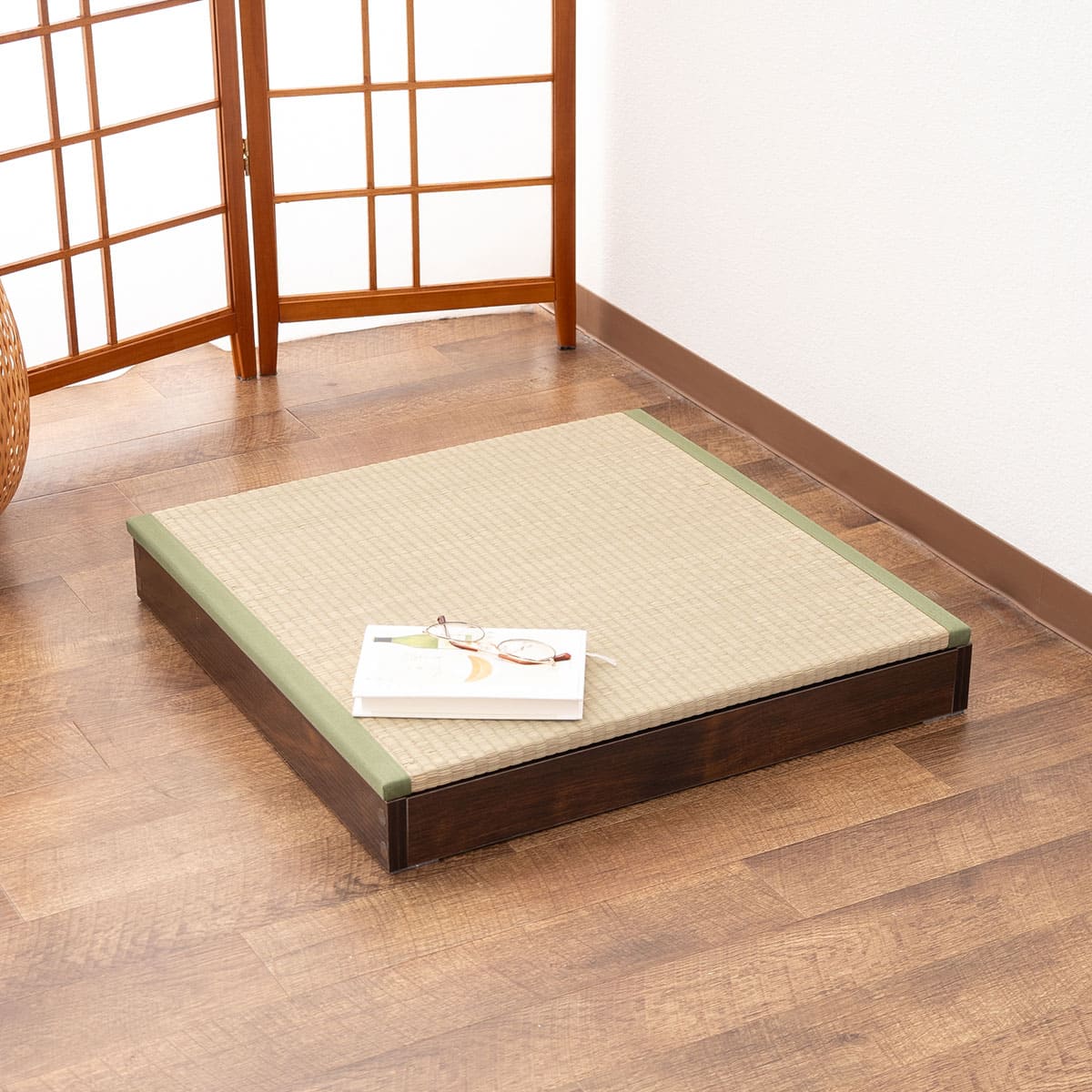 大容量 畳ユニット 幅60cm 幅120cm 長方形 正方形 天然い草 桐すのこ 畳収納ユニット ユニット畳 小上がり 高床式 置き畳 畳収納 スツール ボックス ベッド japandi 立川ショールーム体験可