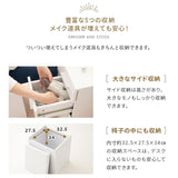 LEDライト付き ドレッサー 3点セット 幅70cm 鏡台 ドレッサーテーブル パソコンデスク スツール ハリウッドミラー 女優ミラー 椅子付き タッチパネル USBポート付き