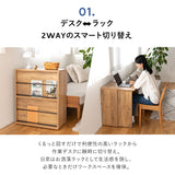 たたむデスク ワゴンタイプ 幅60cm コンパクト 折りたたみデスク PCデスク パソコンデスク マガジンラック 本棚 キッズデスク 学習デスク 学習机 勉強机 キッチンスペース 作業台 作業スペース