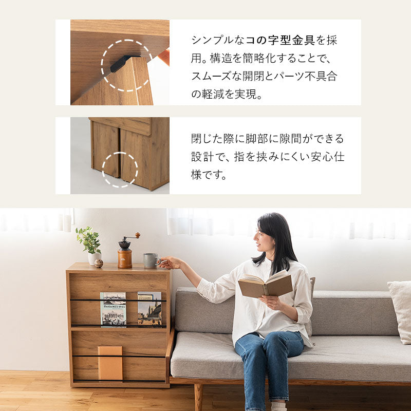 たたむデスク ワゴンタイプ 幅60cm コンパクト 折りたたみデスク PCデスク パソコンデスク マガジンラック 本棚 キッズデスク 学習デスク 学習机 勉強机 キッチンスペース 作業台 作業スペース