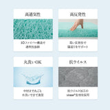 スカイブリージーマットレス 三つ折り 3つ折り 折りたたみ 抗ウイルス 日本製 高反発 3Dファイバー かため トッパー オーバーレイ 洗える 丸洗い 清潔 通気性抜群 ショールーム体験可