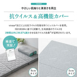 スカイブリージーマットレス 三つ折り 3つ折り 折りたたみ 抗ウイルス 日本製 高反発 3Dファイバー かため トッパー オーバーレイ 洗える 丸洗い 清潔 通気性抜群 ショールーム体験可