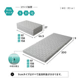 スカイブリージーマットレス 三つ折り 3つ折り 折りたたみ 抗ウイルス 日本製 高反発 3Dファイバー かため トッパー オーバーレイ 洗える 丸洗い 清潔 通気性抜群 ショールーム体験可
