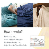 タオルケット ナチュふわタオル寝具 接触冷感・吸湿放熱