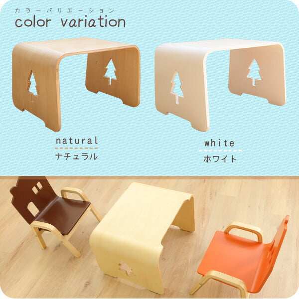 キッズ用木製テーブル 天然木ポプラ